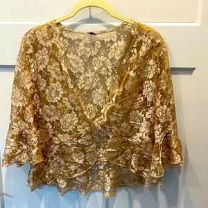 Gold Lace Shrug